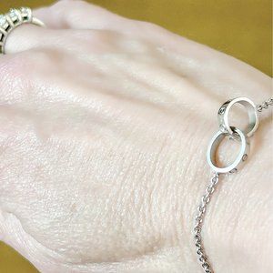 CARTIER 18K WHITE GOLD LOVE BRACELET